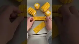 Making Corn-Shaped Cake #kidscrafts #diyforkids #foodshaping #sweetdesign #easycraftforkids #shorts