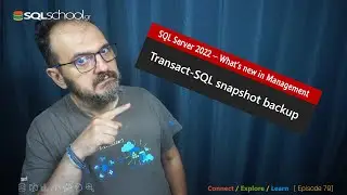 Transact-SQL snapshot backup - SQL Server 2022 &ndash; What&rsquo;s new in Management