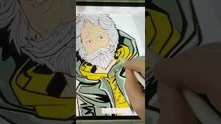 How to draw Anime Bob Weir The Grateful Dead 6 #bobweir #drawing #ipad #ipadpro #art