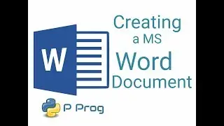 Creating a MS Word Document using Python