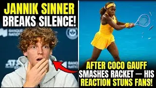 Jannik Sinner BREAKS Silence After Coco Gauff SMASHES Her Racket — His Reaction Stuns Fans!
