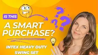 INTEX Heavy Duty Backyard Feature Swing Set Overview | My Thoughts  #ad #amazoninfluencer