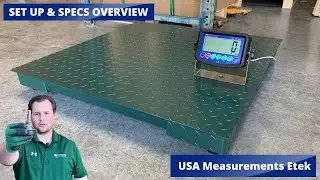 USA Measurements Etek Series Floor Scale Set Up & Features Overview