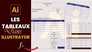 Tuto Comment tracer des tableaux dans adobe Illustrator