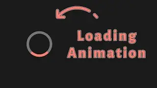 How to Create Loading animation | Only With 