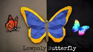 Lowpoly Butterfly papercraft [part-3]