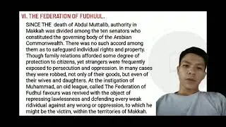 VI. THE FEDERATION OF FUDHUUL. & VII. REBUILDING THE KA