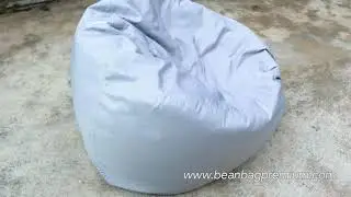 Bean Bag Bulat Warna Abu Abu Kualitas Premium. Buruan Keburu Kehabisan !!!