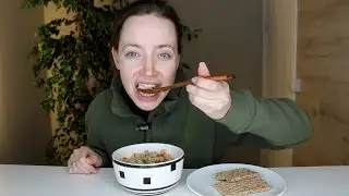 ASMR Eating Sounds | Vegetable Soup & Crispbread