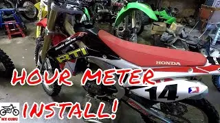 The Easiest and Best Way To Install a Hardline Hour Meter on a Motocross Bike!