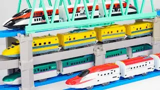 新幹線プラレール 年夏 現行ラインナップ お盆休み動画SP N700・ドクターイエロー・はやぶさ・こまち・かがやき・つばさ・つばめ・かもめ・連結走行