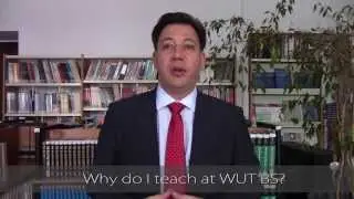 Why do you teach at WUT BS - Prof. Alain Vas, Dean of the Louvain School of Management