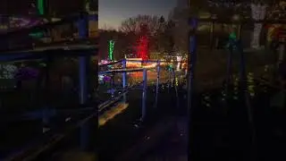 A view from the Dutch wonderland park at night on sky ride in pa 2025
