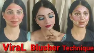 OMG !! It Works The VIRAL 💄BLUSH💄 TECHNIQUE | POOJA ANAND