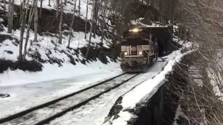 Railfanning Hoosac Tunnel NS New York Central Heritage