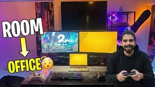Gaming + Office Setup Tour 😍 | My Room Transformation