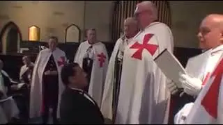 Anthony Mele Knighthood ceremony   Knights Templars   Small