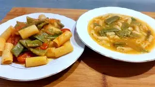 PASTA CON TACCOLE E POMODORI