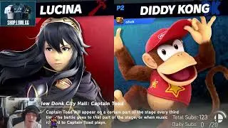 Tweek (Diddy Kong) vs. Tyranks (Lucina), Dany (Wolf) | 02 Dec '24