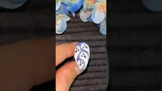 Easy blooming gel ghosts| halloween nails👻#ytshorts_ #youtubeshorts_ #halloweennails #halloween