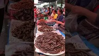 Would You Eat This? Fried Centipedes & Scorpions! 🐛🦂 #Shorts #ExoticFood #StreetFood