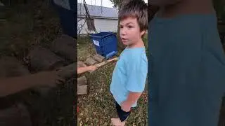 Flipping over rocks to find cool bugs!!!