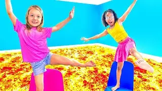 Ivy & Kyraboo Conquer The Floor is LAVA! ft/Kamdenboy & Kyraboo