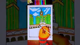 kaba Drawing 🕋&hearts;️...#art #painting #islamicdrawing #youtubeshorts #viral