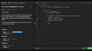 [Leetcode] 442. Find All Duplicates in an Array