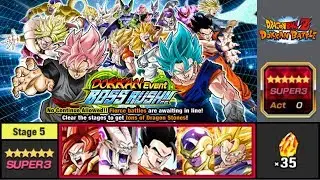 NEW BOSS RUSH STAGE! Dokkan Event Boss Rush STAGE 5! [GLOBAL] SUPER3 DIFFICULTY | DBZ Dokkan Battle