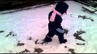 My first snowman