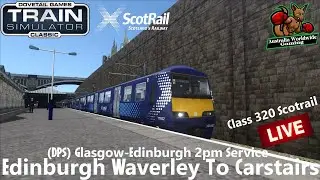 Train Simulator LIVE | (DPS) Edinburgh Waverley To Carstairs 2pm Service With Class 320 Scotrail