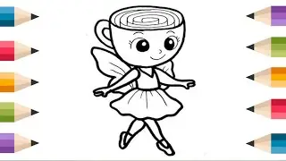 Ballerina Cappuccina Drawing, Painting & Coloring For Kids and Toddlers_ Child Art 🎨🎨🎨
