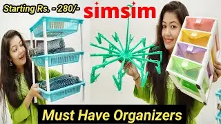 Sim Sim Home Organiser & Home Storage Haul |  Starting Price 280/- || Krrish Sarkar