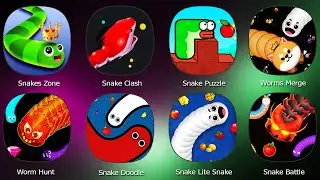 Snake Clash,Snakes Zone,Snake Puzzle,Worms Merge,Worm Hunt,Snake Doodle,Snake Battle,Snake Lite