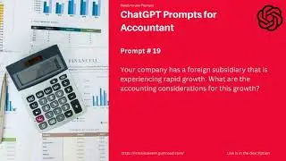 Prompts for Accounting / Accountant 