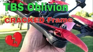 TBS Oblivion| Cracked frame trying inverted yaw spin