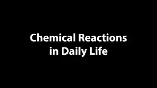 Chemical Reactions in daily life - Chemical Reactions & Equations Class X
