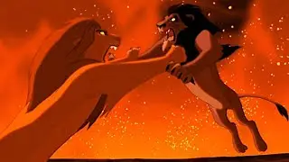 O Rei Le&atilde;o - Final Battle - Simba vs Scar