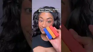 Use color theory to make brown eyes/skin pop 🤎