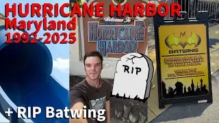 Hurricane Harbor - Six Flags America - FINAL DAY EVER Vlog - September 6th 2025