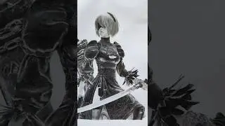 2b из Nier: Automata #nierautomata #2b #art #арт