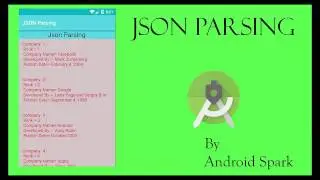 Android JSON Parsing- Creating a Sting Variable and parse the data
