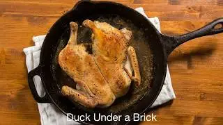 Cooking Duck Under a Brick