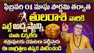 తులరాశి వారికి అదృష్టం కలిసి వస్తుంది |Tula Rasi Phalalu February | Libra Horoscope | 9MaxTv