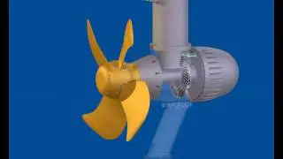 Azimuth propeller Autodesk Inventor simulation