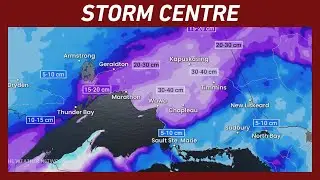 Up to 40 cm of Snow and 90 km/h Winds Forecast for Northern Ontario | #forecast