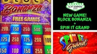 NEW SLOT 🚨 BLOCK BONANZA ‼️ SPIN IT GRAND 💰 BIG WINS + BONUS FEATURES 💥 SLOT SHIMMERS 😎 VEGAS