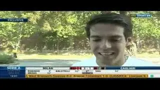 Interview with kaka before travelling to milano this morning 02 09 2013