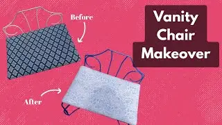 Vanity chair makeover 
